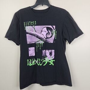 Junji Ito Collection Slug Girl Manga Short Sleeve Frontside Graphic Tee Medium